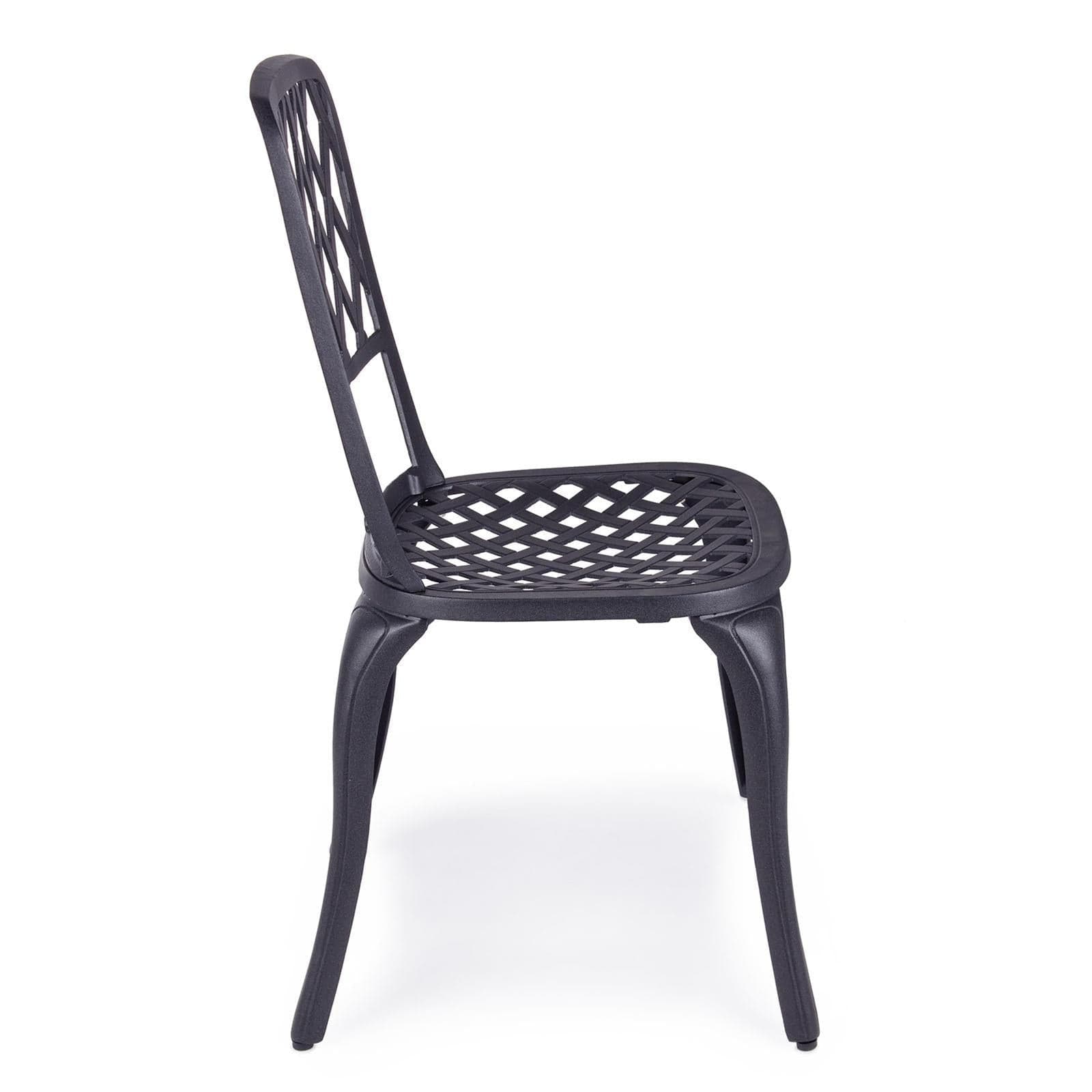 Sedia "Faenza" in alluminio da esterno per giardino e veranda h 89 cm in Sedie per tavolo da giardino Decor Space - Altamura, commercioVirtuoso.it