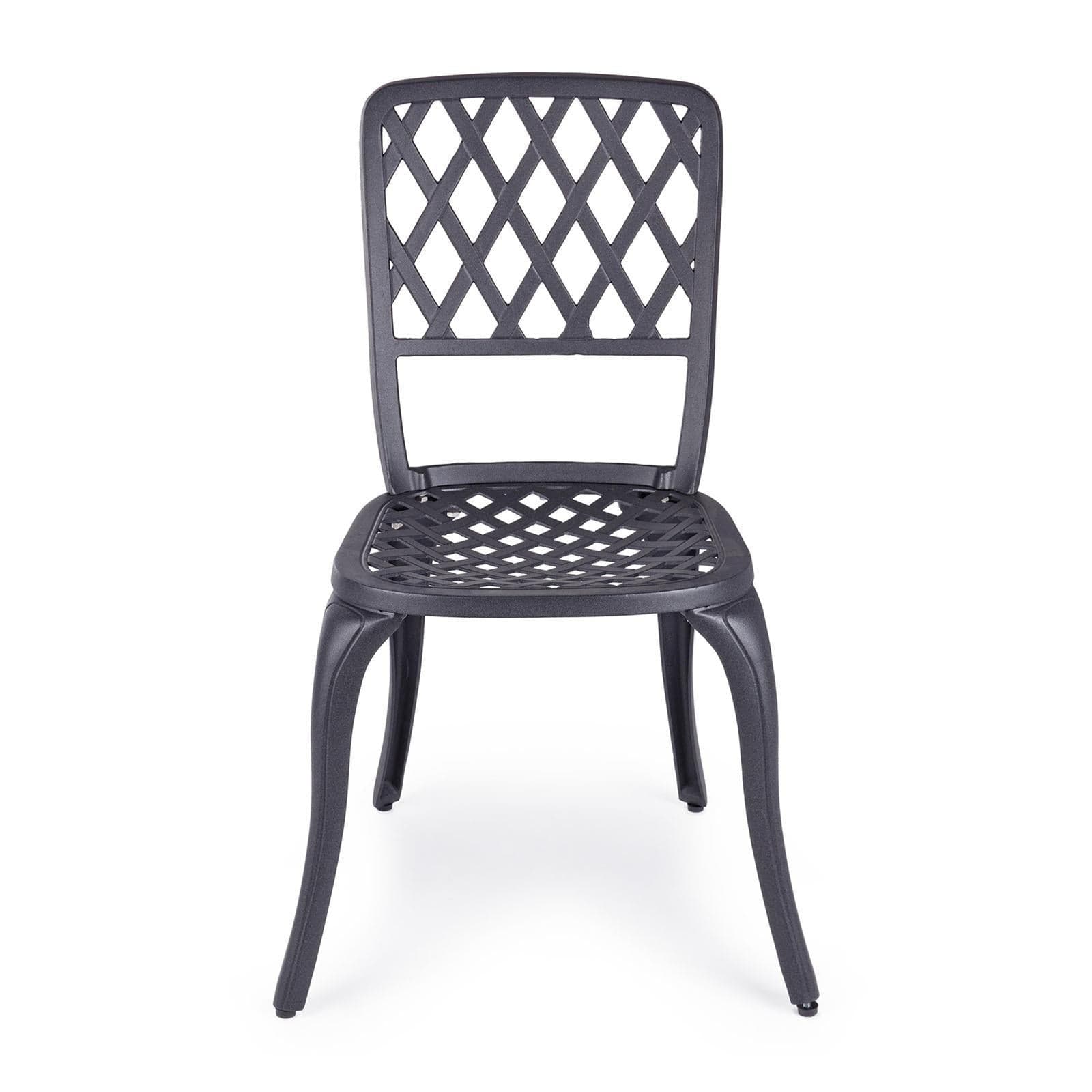 Sedia "Faenza" in alluminio da esterno per giardino e veranda h 89 cm in Sedie per tavolo da giardino Decor Space - Altamura, commercioVirtuoso.it