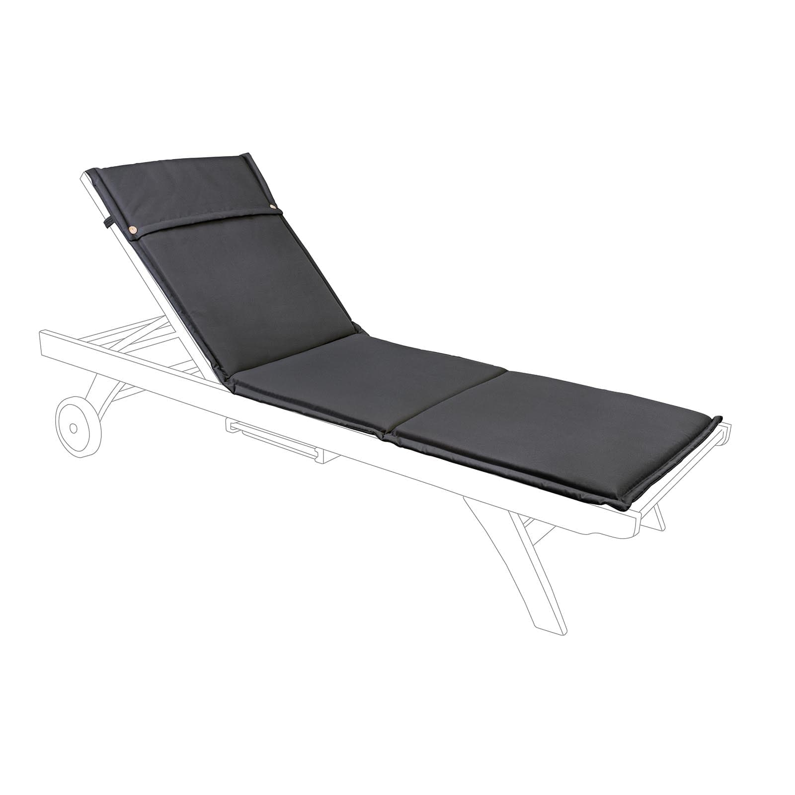 Cuscino per lettino da esterno per spiaggine , idrorepellente 190 x 62 cm in Cuscini per divani Decor Space - Altamura, commercioVirtuoso.it