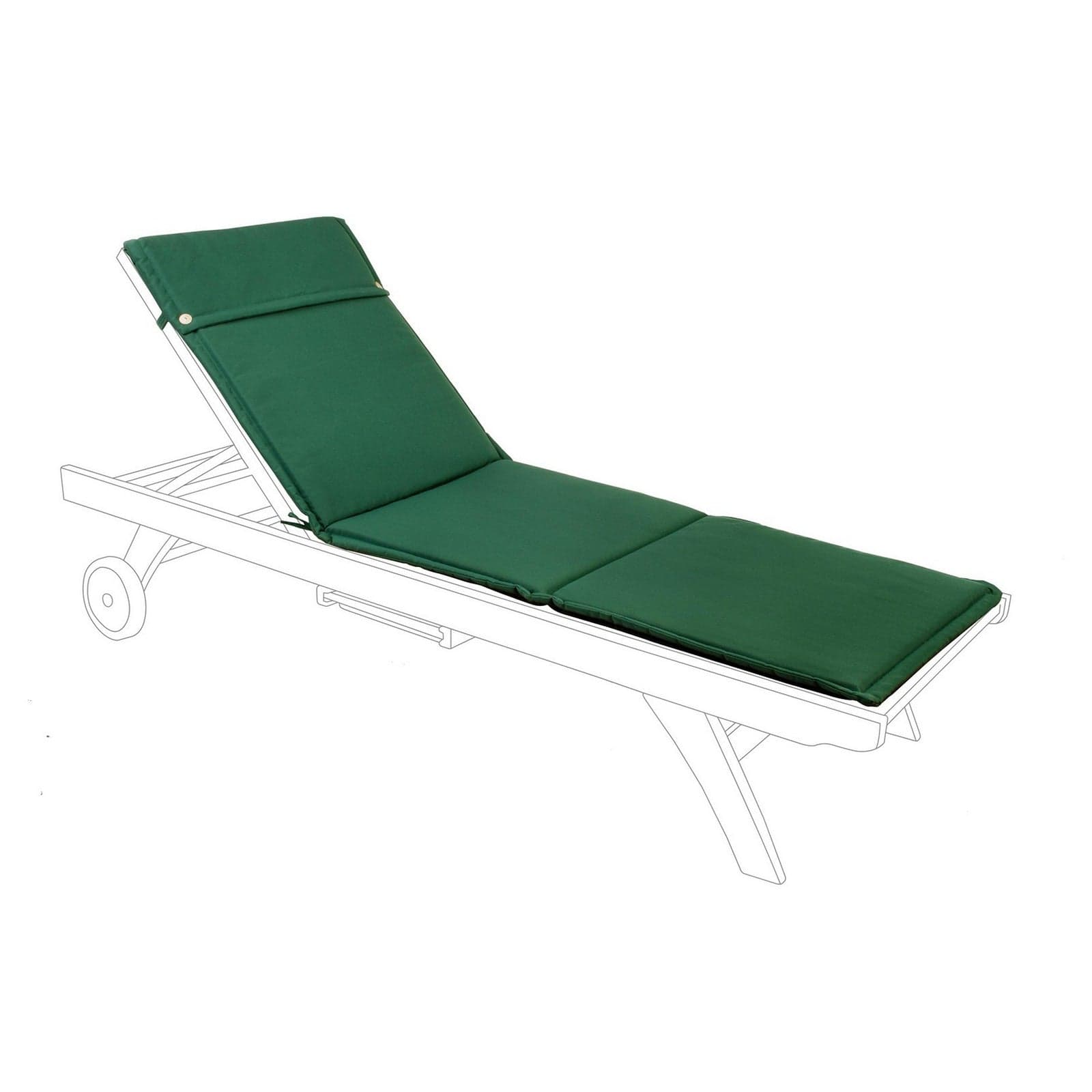 Cuscino per lettino da esterno per spiaggine , idrorepellente 190 x 62 cm in Cuscini per divani Decor Space - Altamura, commercioVirtuoso.it