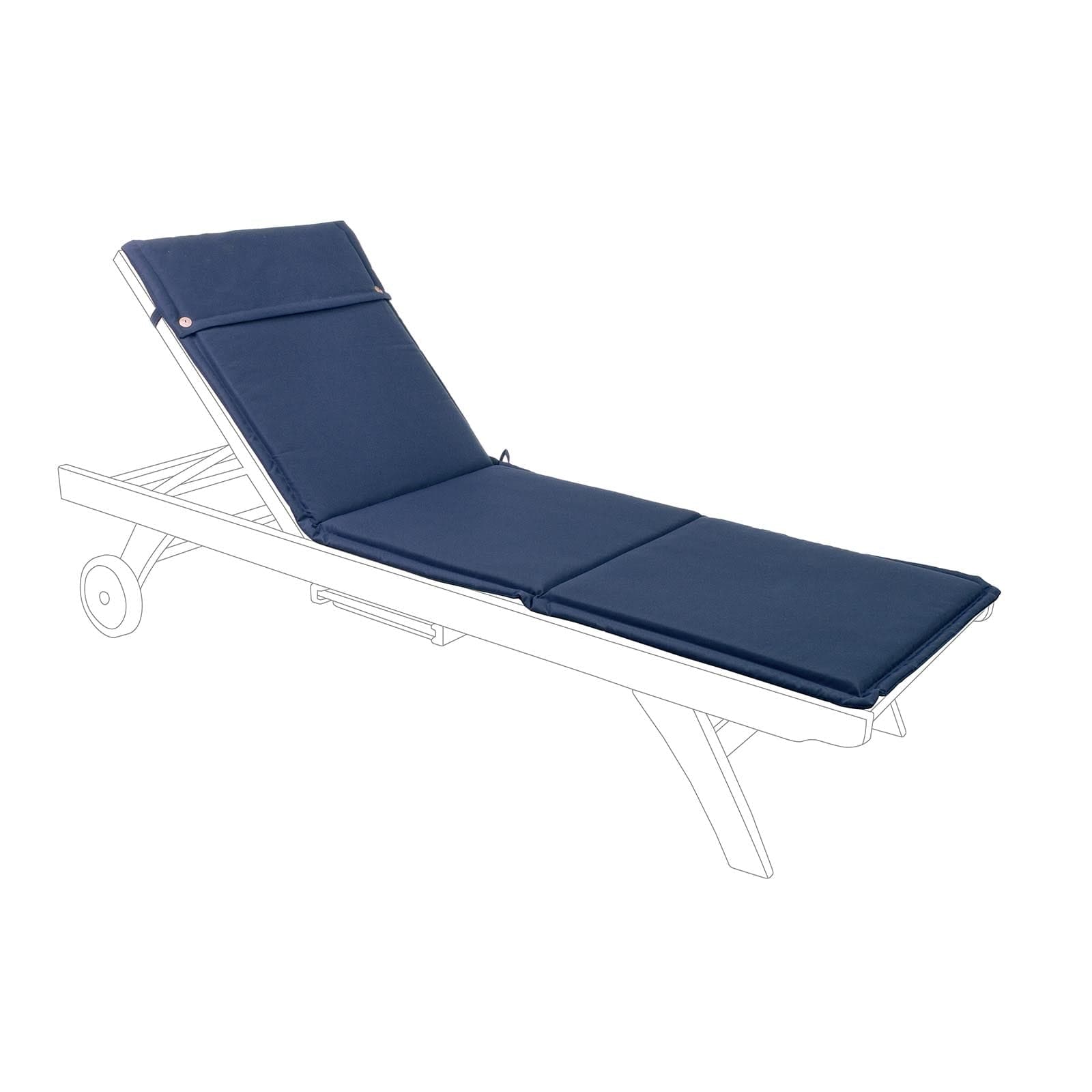 Cuscino per lettino da esterno per spiaggine , idrorepellente 190 x 62 cm in Cuscini per divani Decor Space - Altamura, commercioVirtuoso.it