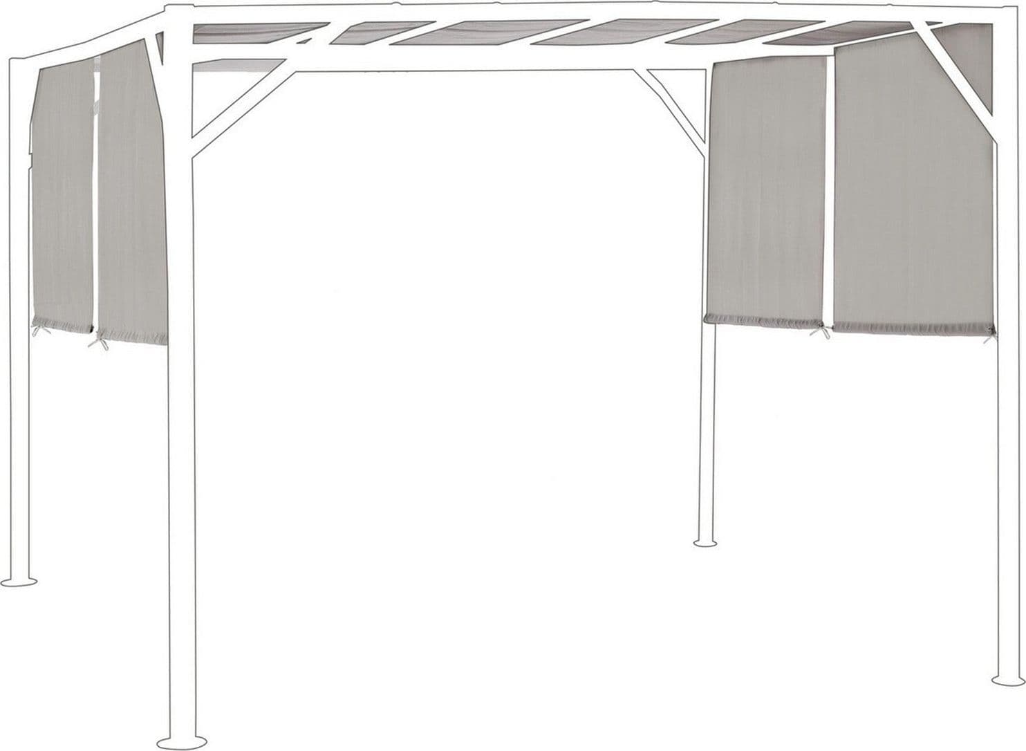 Telo di ricambio per gazebo copertura in poliestere pergolato moderno in Gazebo Decor Space - Altamura, commercioVirtuoso.it