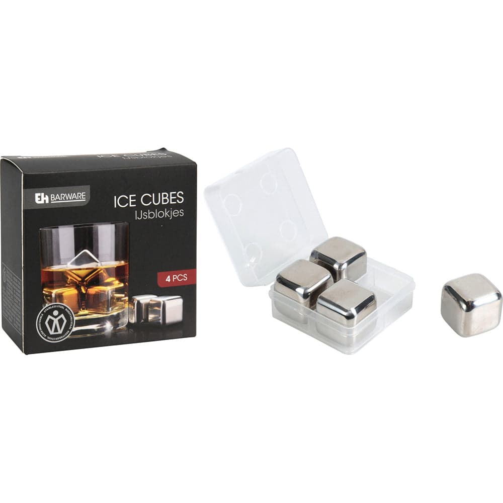 Cubetti in acciaio inox per cocktail set da 4 in Set di accessori da Cocktail Decor Space - Altamura, commercioVirtuoso.it