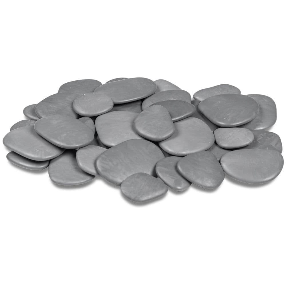 Sassi decorativi in plastica riciclata "re-pebbles" ciottoli antiusura da esterno ed interno - 32