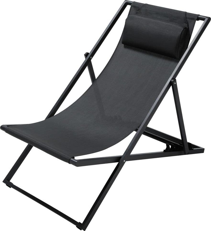 Sedia a sdraio pieghevole "Cleo" regolabile in 3 diverse posizioni lettino da esterno per veranda e piscina in Lettini Decor Space - Altamura, commercioVirtuoso.it