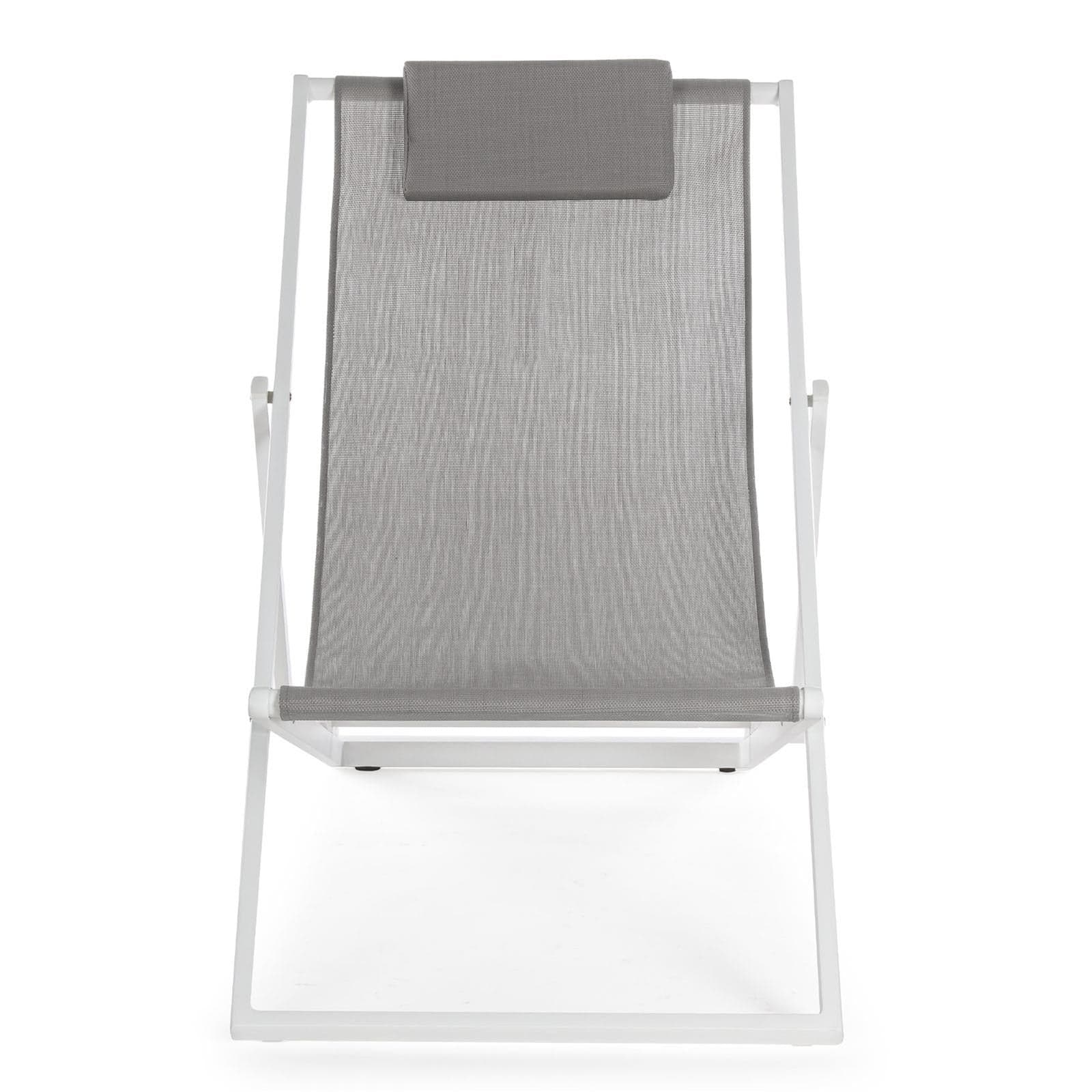 Sedia a sdraio pieghevole "Cleo" regolabile in 3 diverse posizioni lettino da esterno per veranda e piscina in Lettini Decor Space - Altamura, commercioVirtuoso.it