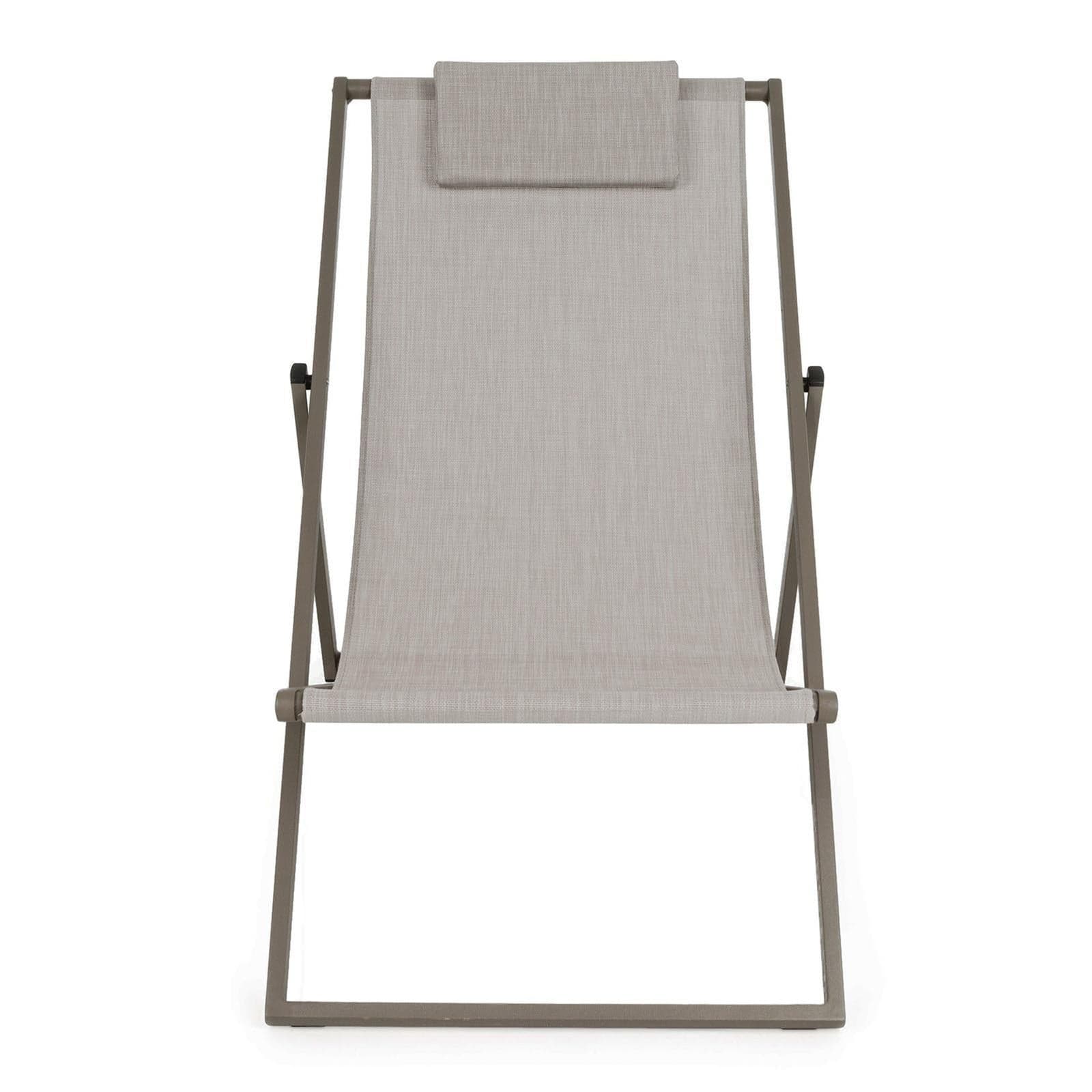 Sedia a sdraio pieghevole "Cleo" regolabile in 3 diverse posizioni lettino da esterno per veranda e piscina in Lettini Decor Space - Altamura, commercioVirtuoso.it