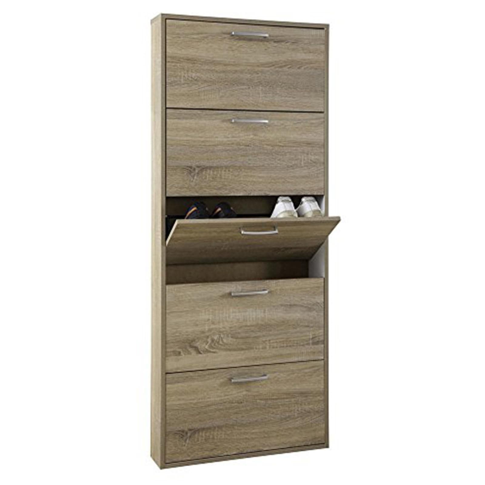 Scarpiera slim moderna in legno salva spazio, per arredamento interno "Made in Italy" in Scaffali portascarpe da armadio Decor Space - Altamura, commercioVirtuoso.it