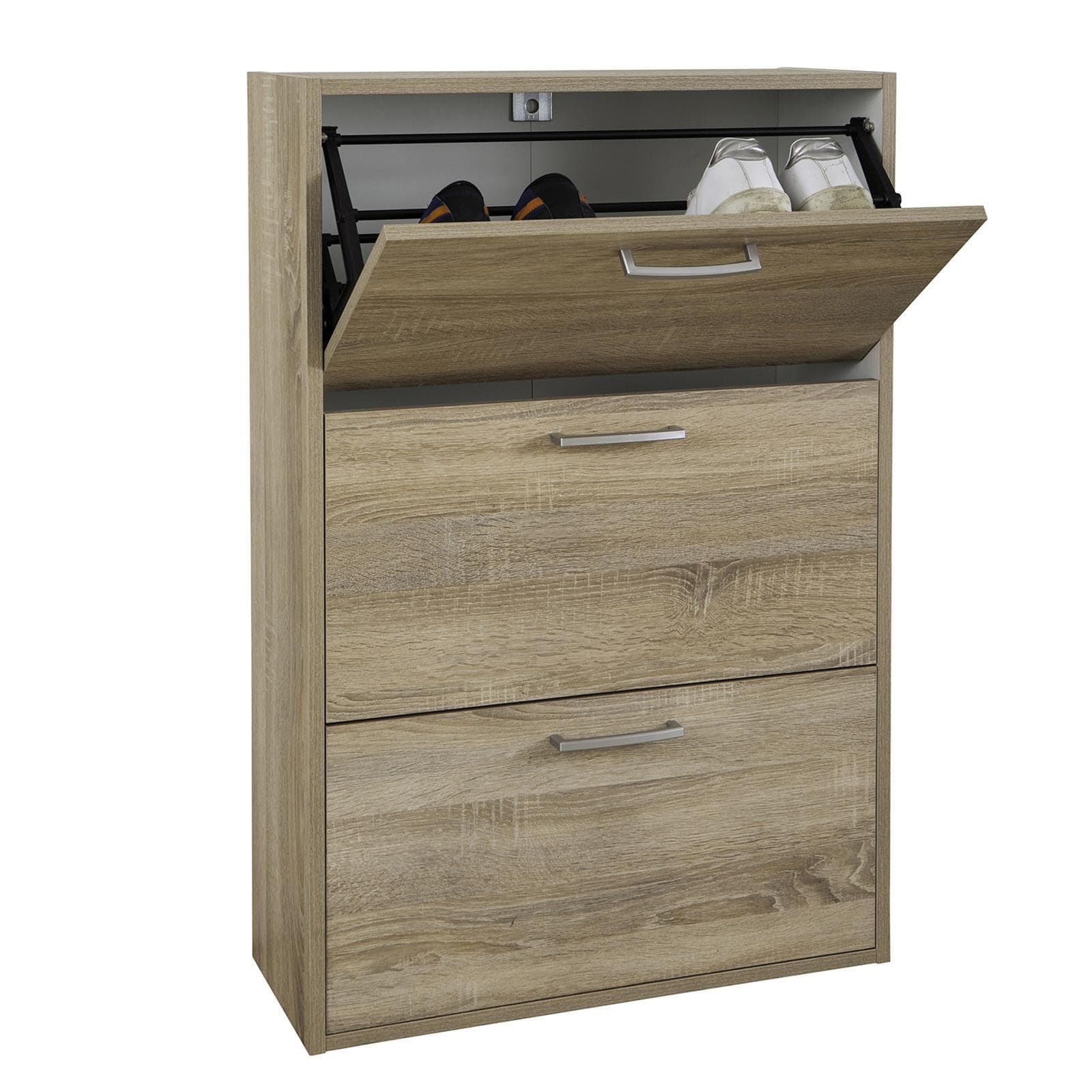 Scarpiera slim moderna in legno salva spazio, per arredamento interno "Made in Italy" in Scaffali portascarpe da armadio Decor Space - Altamura, commercioVirtuoso.it