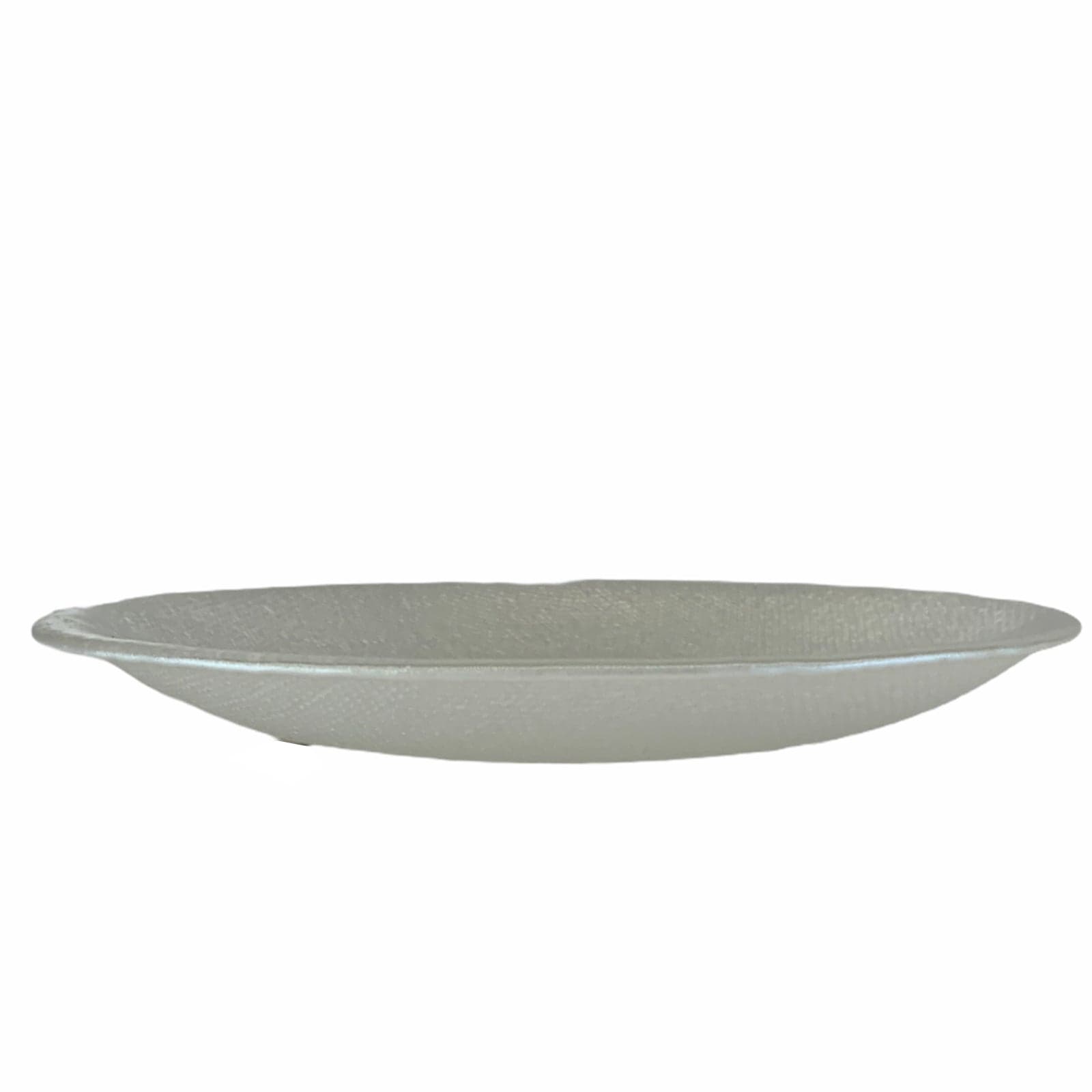Sottopiatto ''Circle'' madreperla in vetro cotton effect. in Sottopiatti Decor Space - Altamura, commercioVirtuoso.it