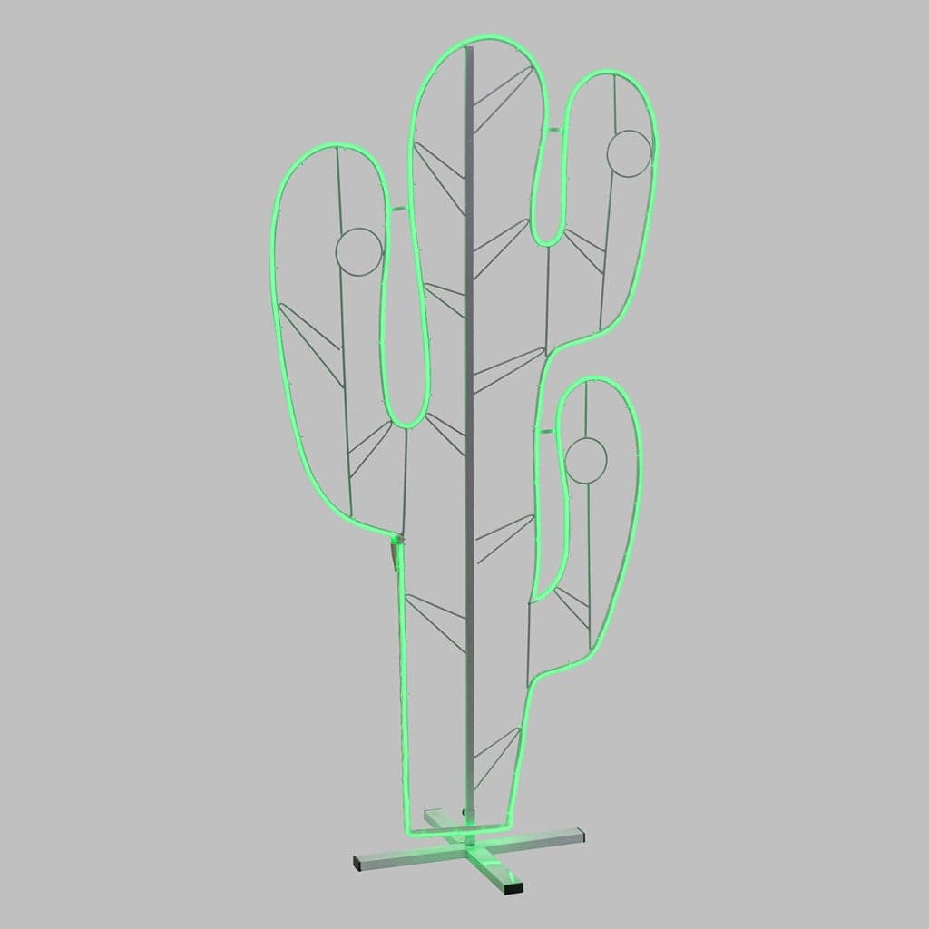 Figura luminosa cactus a led effetto neon con tubo bifacciale da giardino in Lanterne Decor Space - Altamura, commercioVirtuoso.it