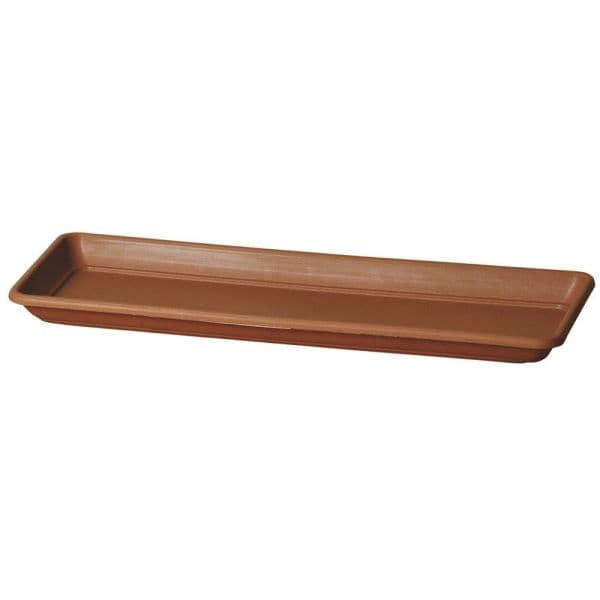 Sottovaso rettangolare "Sottocassetta Basic" per fiori e piante da esterno