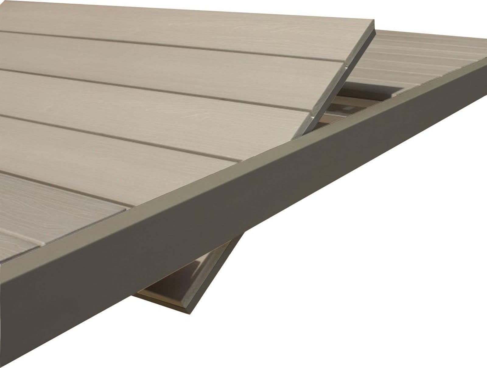 Tavolo allungabile "Santorini" in alluminio e Polywood dogato per esterno 180/240x100 cm in Tavoli standard Decor Space - Altamura, commercioVirtuoso.it