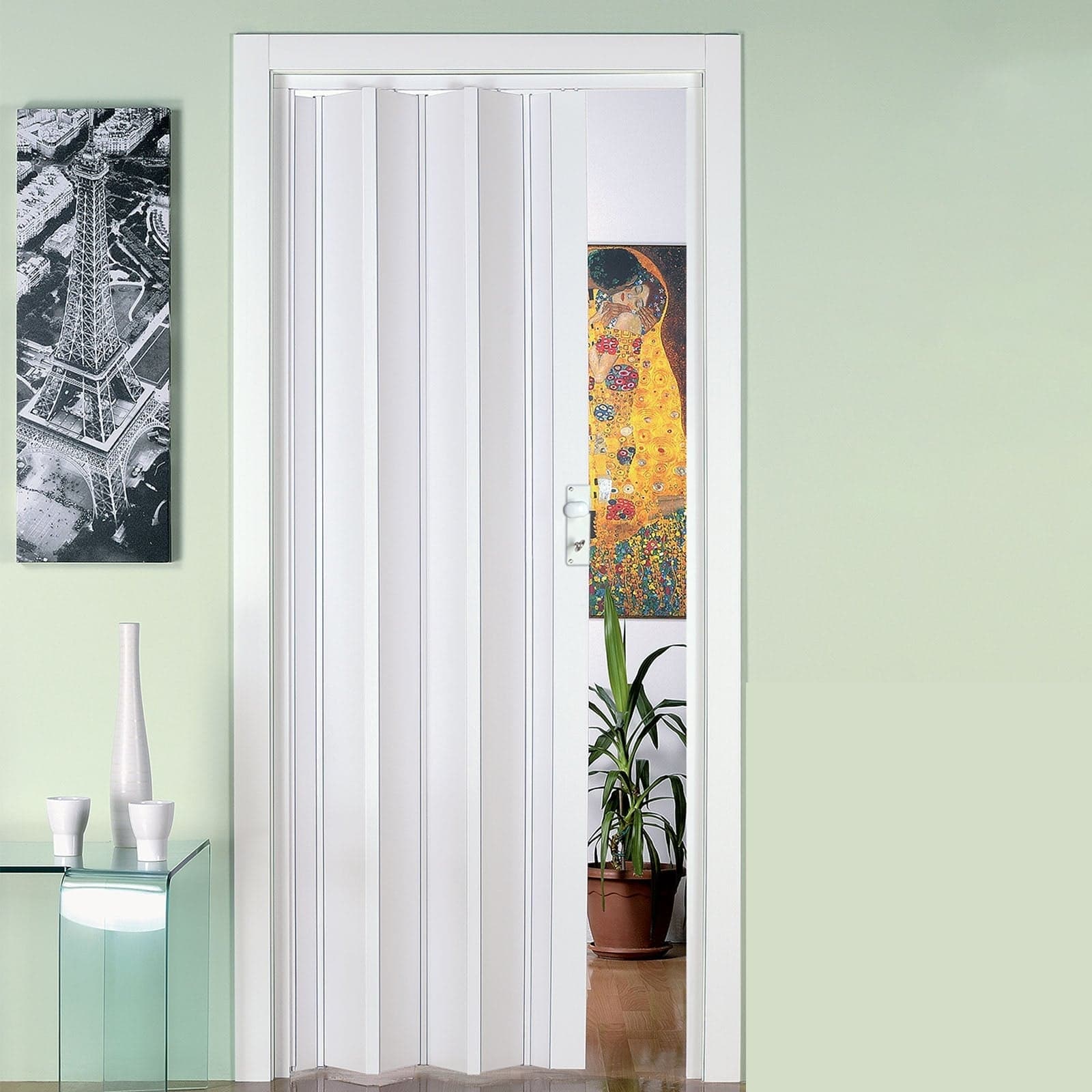 Porta a soffietto "Luciana" da Interno 88,5 x h 214 cm in PVC "Made in Italy" in Porte a soffietto Decor Space - Altamura, commercioVirtuoso.it