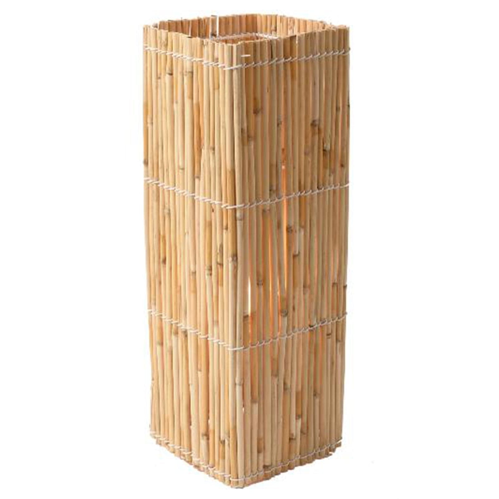 Lampada da terra tonda e rettangolare per giardino in bamboo e metallo in Lanterne Decor Space - Altamura, commercioVirtuoso.it