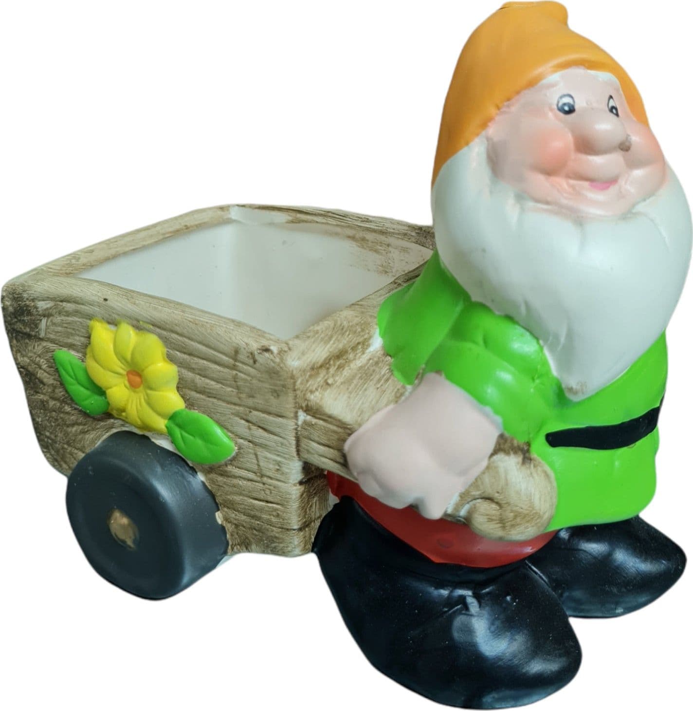 Nanetto con carriola in poliresina da giardino e balcone h 16 cm in Statue Decor Space - Altamura, commercioVirtuoso.it