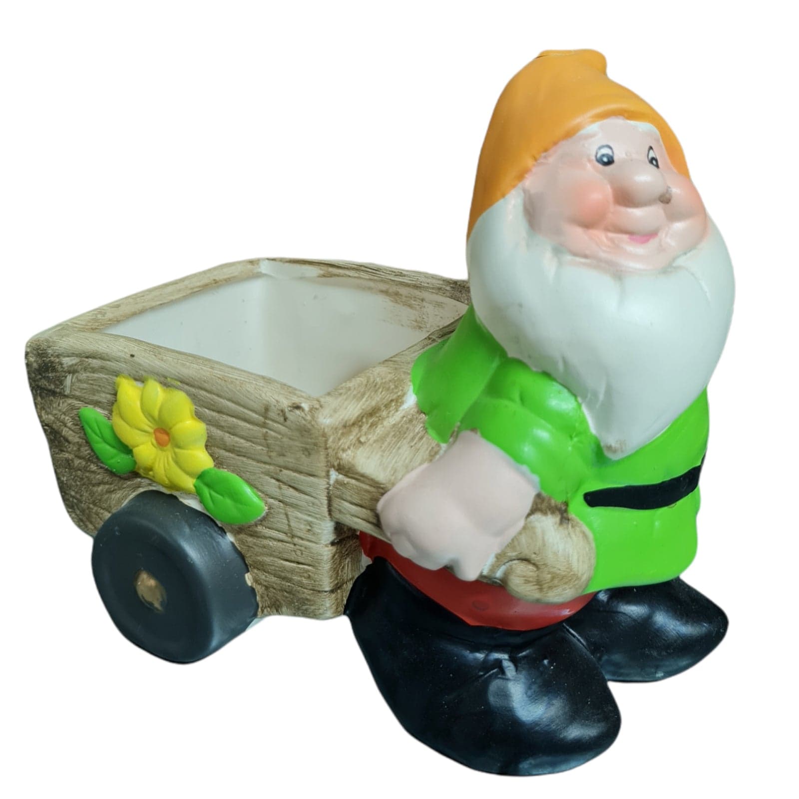 Nanetto con carriola in poliresina da giardino e balcone h 16 cm in Statue Decor Space - Altamura, commercioVirtuoso.it
