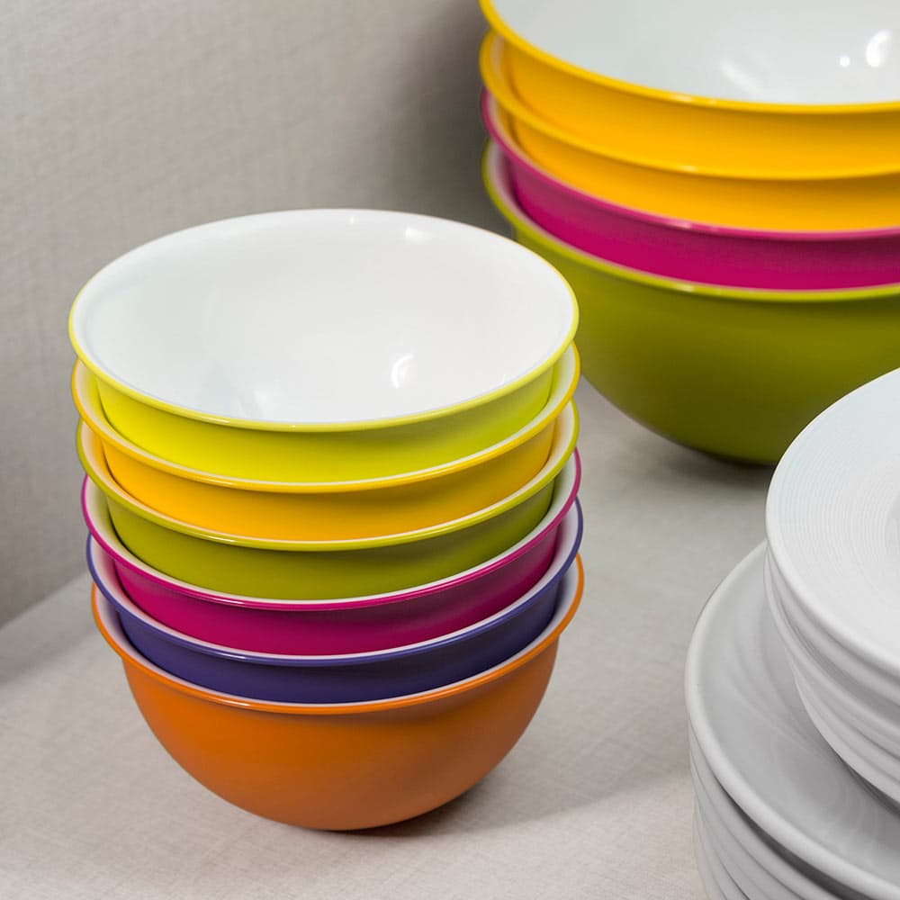 Set 4 Ciotola con tappi  scodella da cucina moderna in tinta unita da 0.5 lt in Ciotole per preparazione dolci Decor Space - Altamura, commercioVirtuoso.it