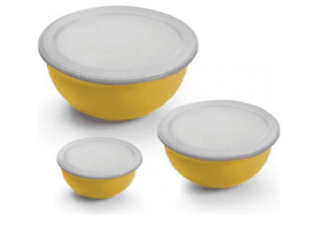 Set 4 Ciotola con tappi  scodella da cucina moderna in tinta unita da 0.5 lt in Ciotole per preparazione dolci Decor Space - Altamura, commercioVirtuoso.it