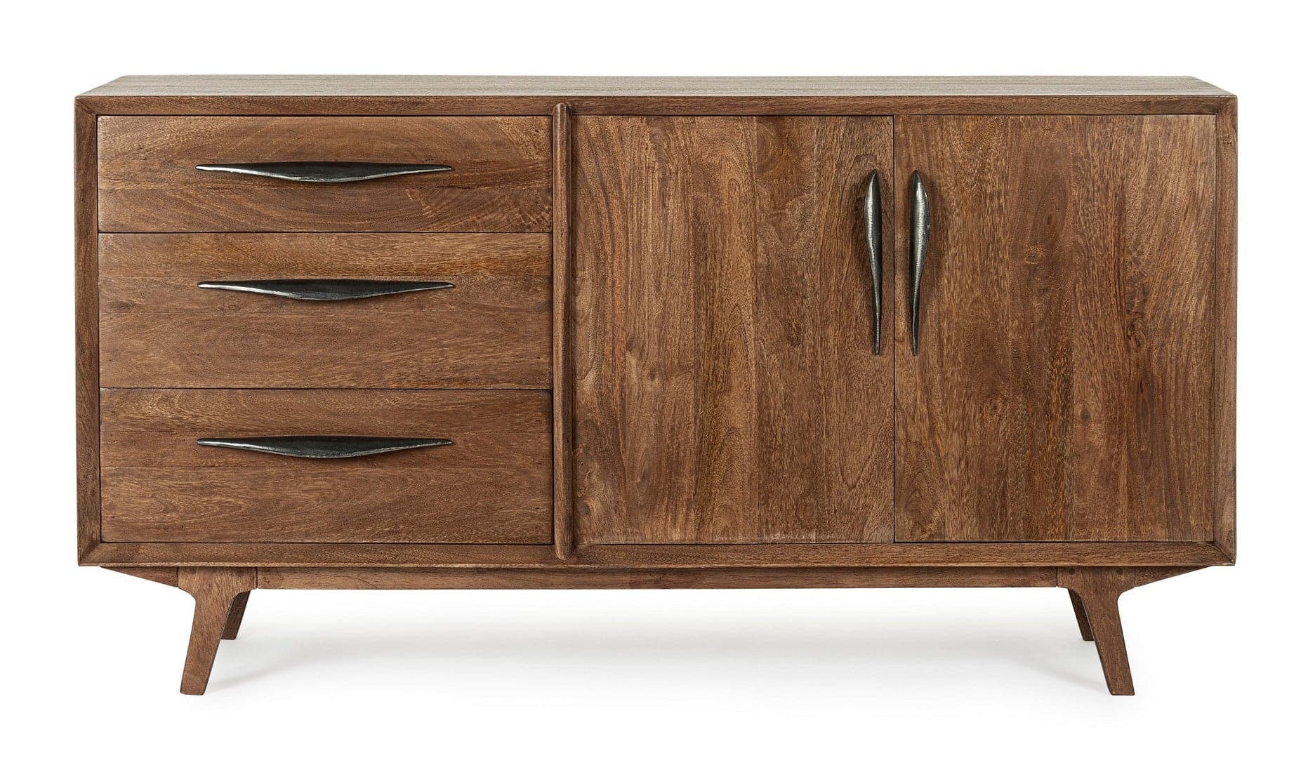Credenza "Sherman" con struttura e gambe in legno mango, mobile in stile vintage in Credenze Decor Space - Altamura, commercioVirtuoso.it