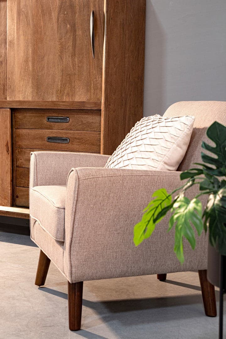 Credenza "Sherman" con struttura e gambe in legno mango, mobile in stile vintage - 28