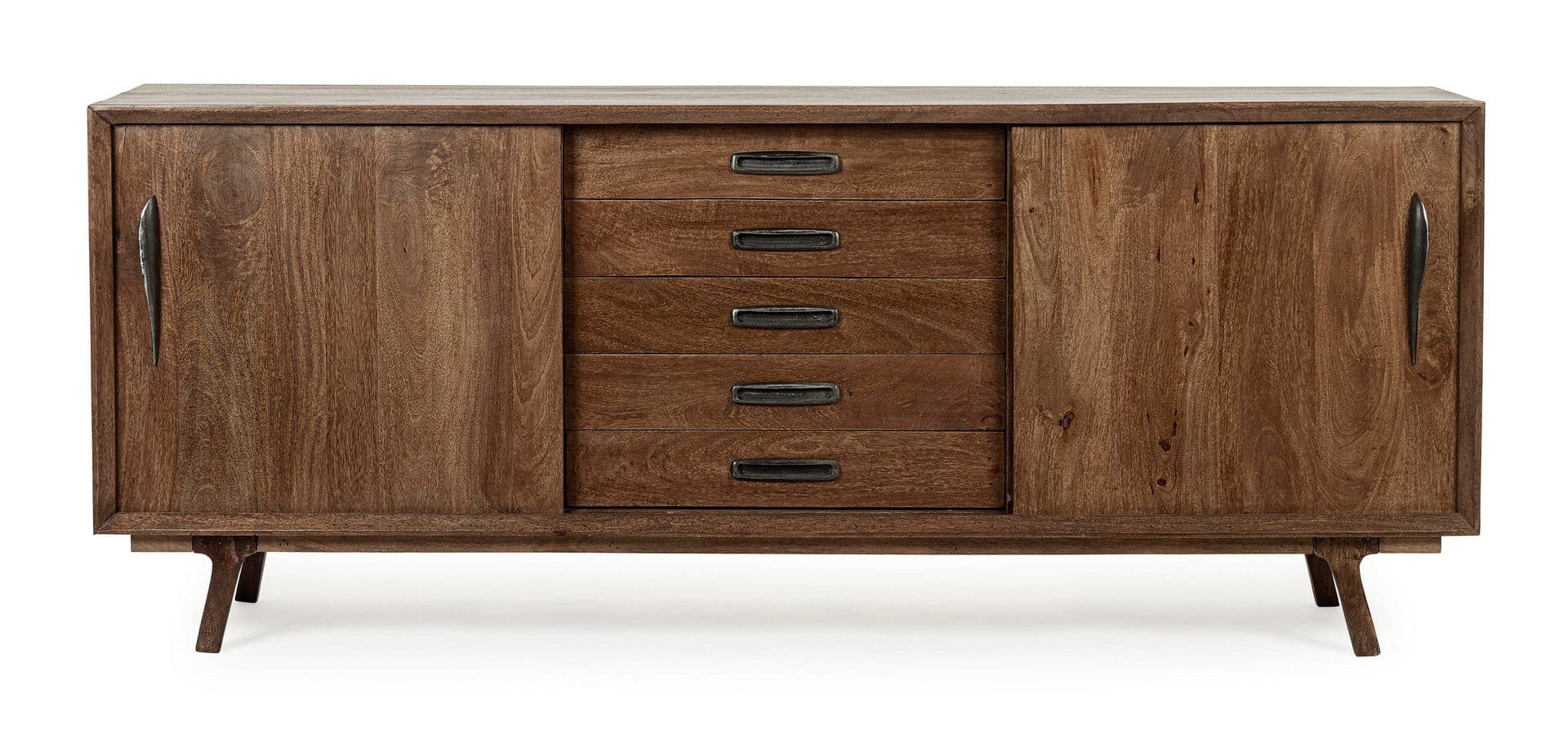 Credenza "Sherman" con struttura e gambe in legno mango, mobile in stile vintage in Credenze Decor Space - Altamura, commercioVirtuoso.it