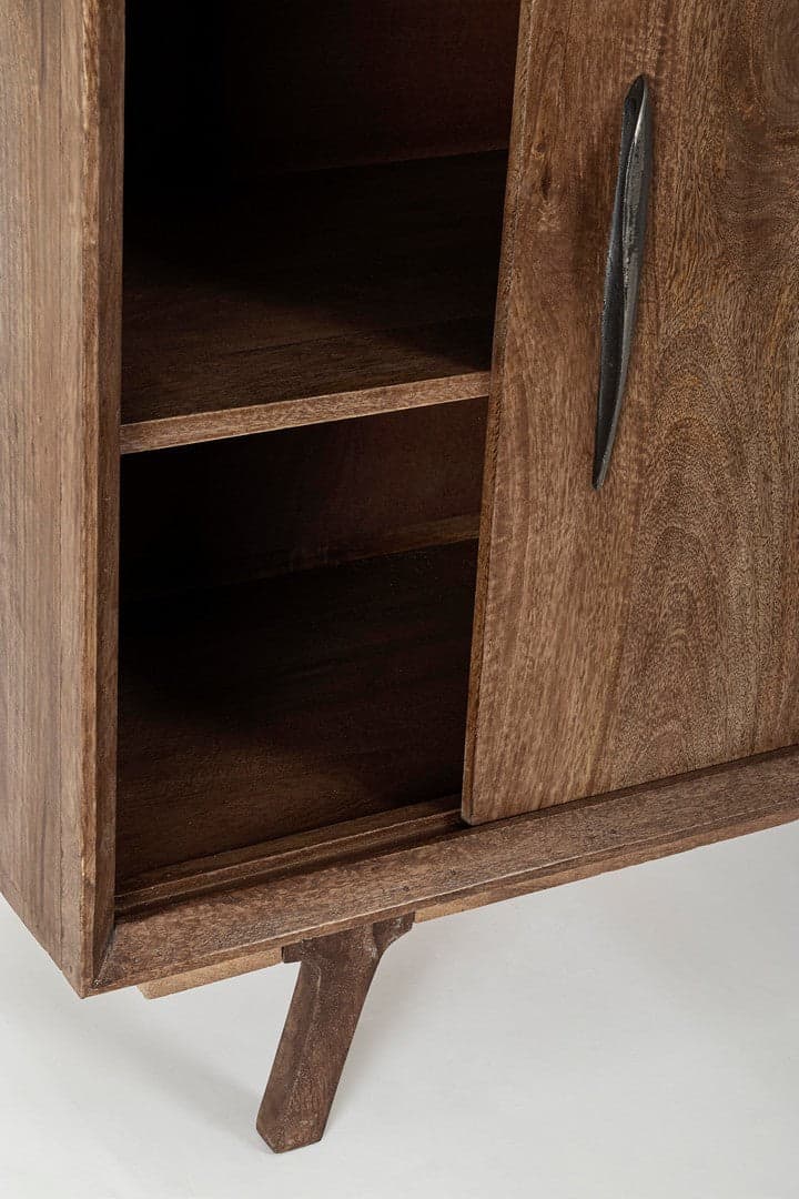 Credenza "Sherman" con struttura e gambe in legno mango, mobile in stile vintage in Credenze Decor Space - Altamura, commercioVirtuoso.it