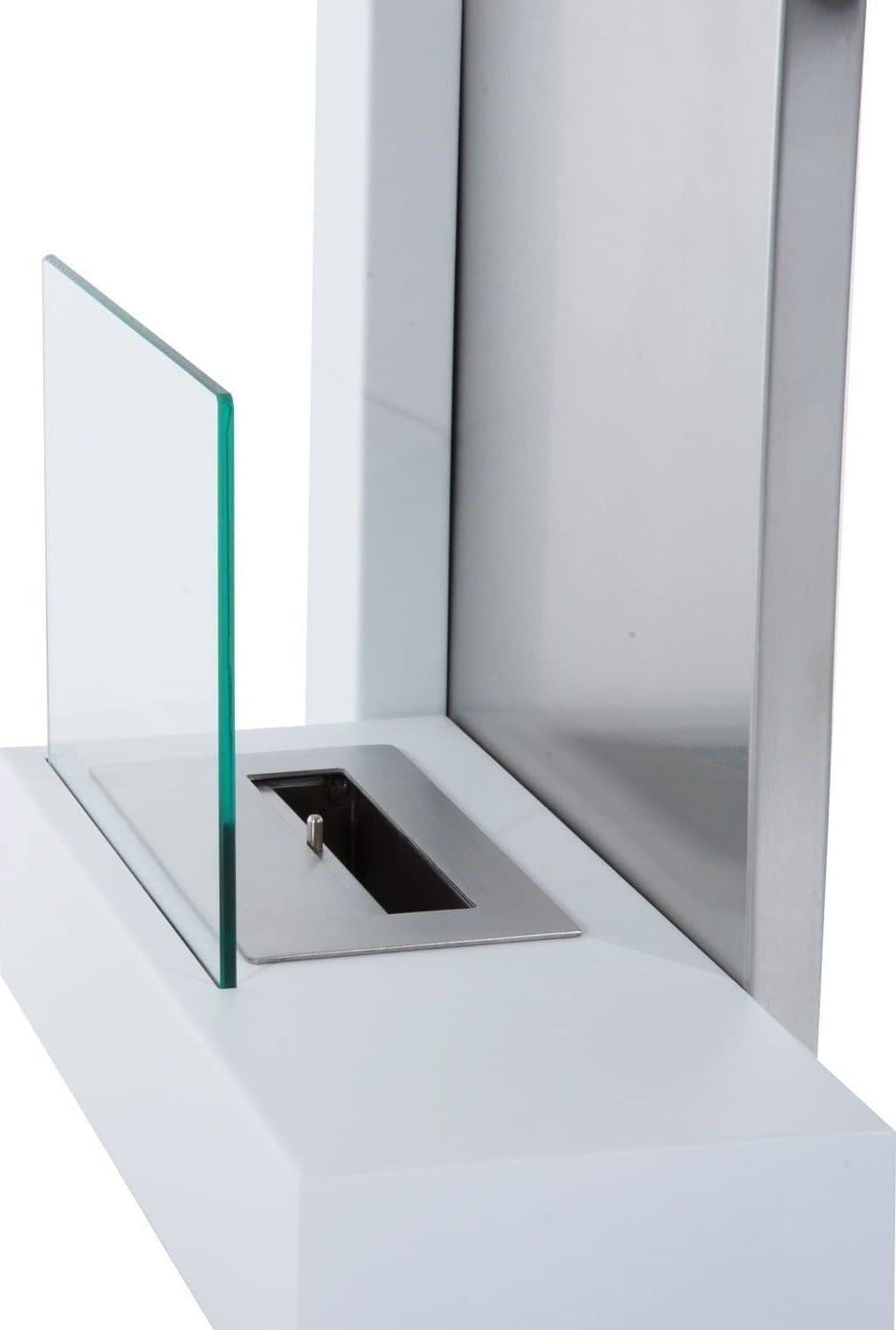 Camino a Bioetanolo da parete "Vienna" in Acciaio da 3,5 Kw arredamento Moderno in Caminetti gel ed etanolo Decor Space - Altamura, commercioVirtuoso.it