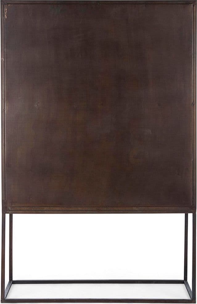Credenza "Lanford" con struttura in acciaio, ante scolpite a mano, stile atmosfera in Credenze Decor Space - Altamura, commercioVirtuoso.it