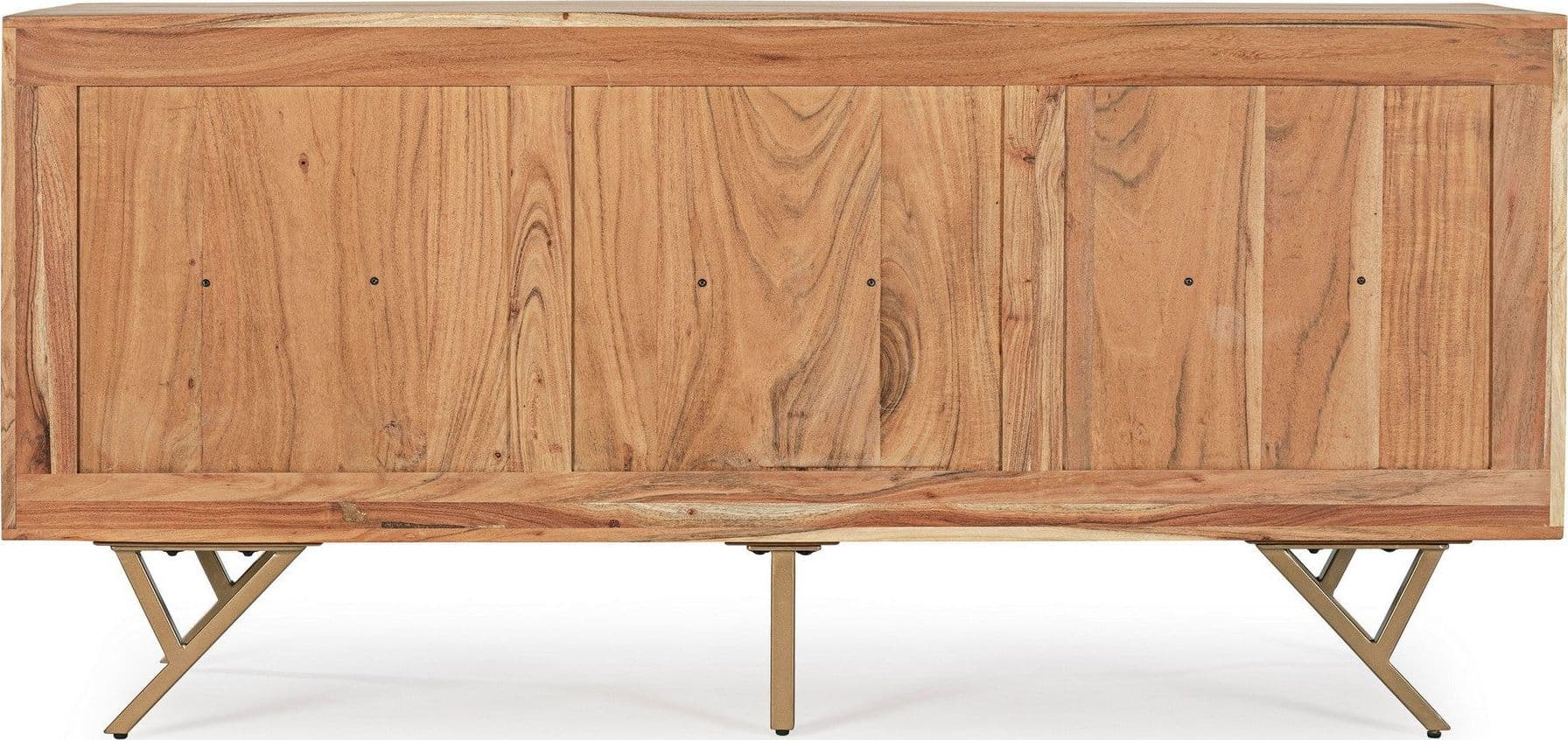 Credenza "Raida" con struttura in legno di acacia, mobile in stile moderno in Credenze Decor Space - Altamura, commercioVirtuoso.it