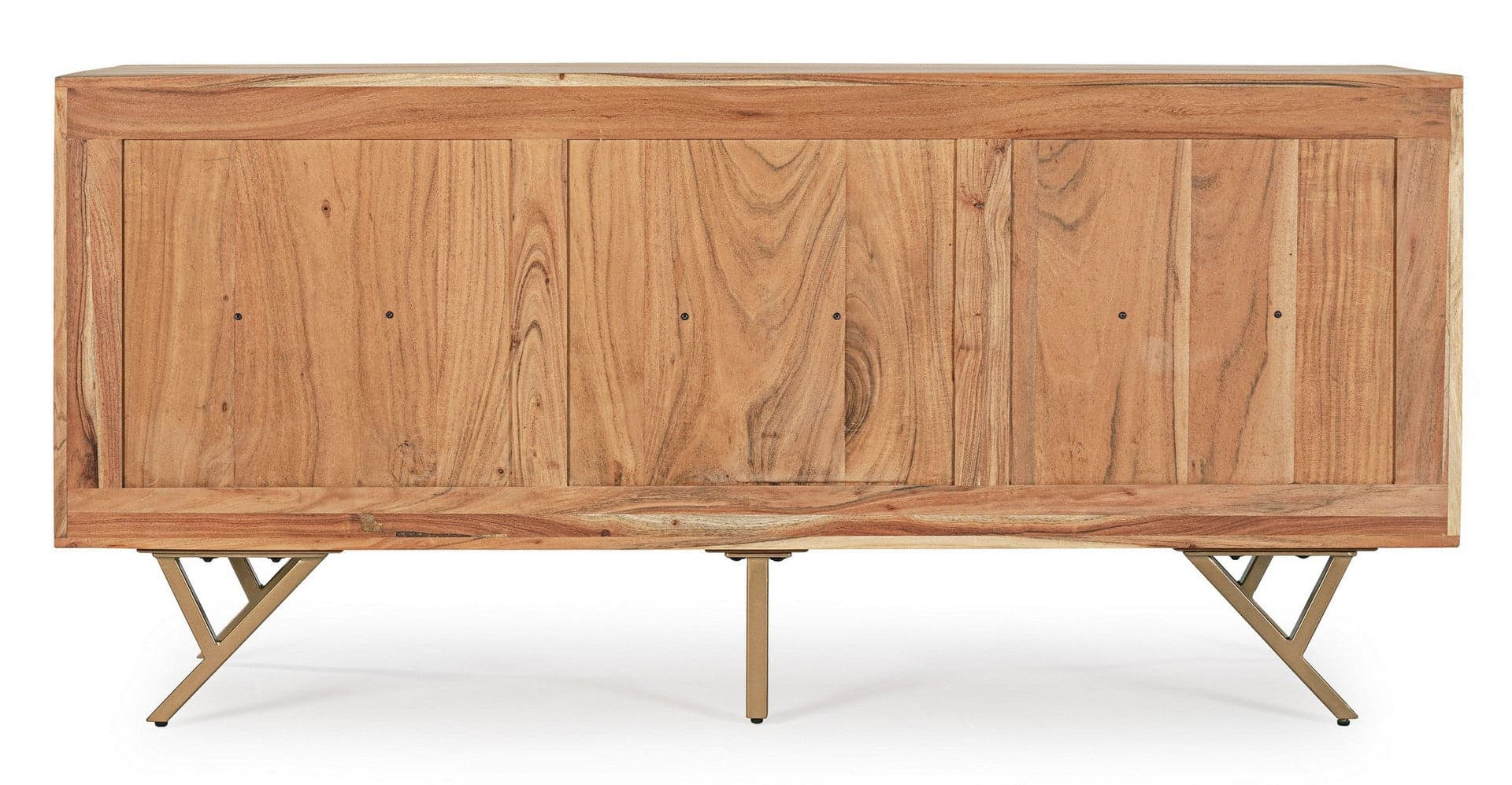 Credenza "Raida" con struttura in legno di acacia, mobile in stile moderno in Credenze Decor Space - Altamura, commercioVirtuoso.it