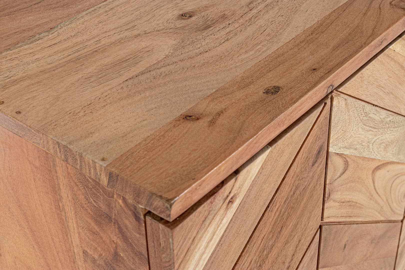 Credenza "Raida" con struttura in legno di acacia, mobile in stile moderno in Credenze Decor Space - Altamura, commercioVirtuoso.it
