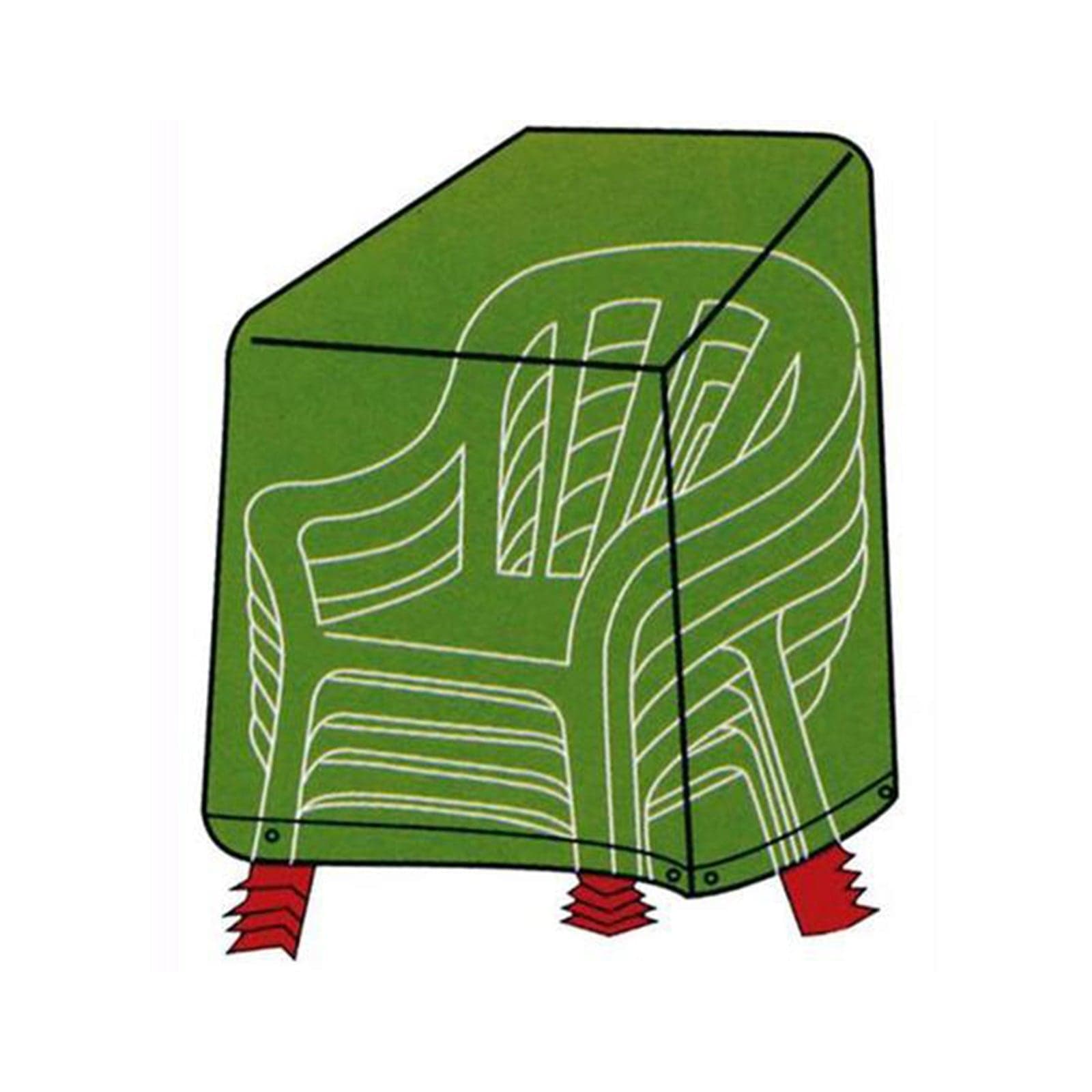 Telo di protezione "Cover" per sedie impilabili da Giardino e Piscina 66 x h 109 Cm in Sedie per tavolo da giardino Decor Space - Altamura, commercioVirtuoso.it