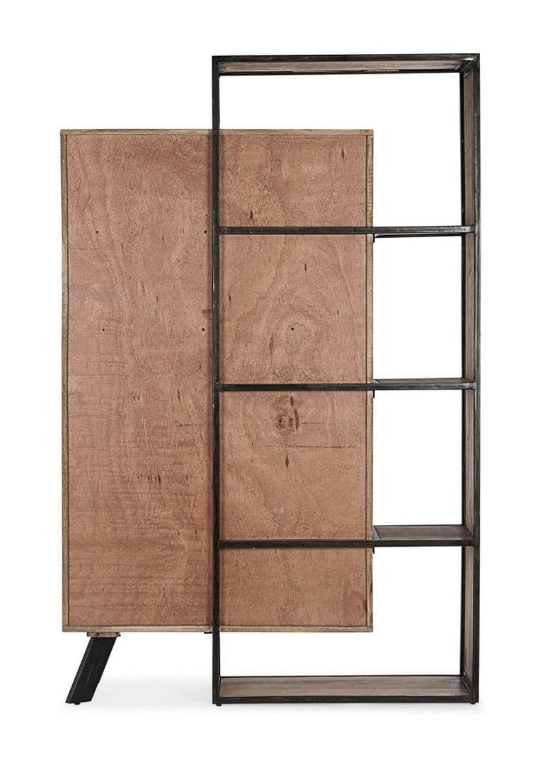 Credenza "Manchester" con struttura in legno di mango e acciaio, cassetti in legno riciclato, stile moderno in Credenze Decor Space - Altamura, commercioVirtuoso.it