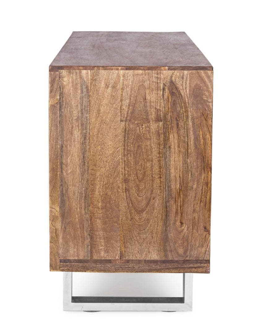 Credenza "Stanton", 2 ante e 3 cassetti, struttura in legno di mango, 160 cm in Credenze Decor Space - Altamura, commercioVirtuoso.it