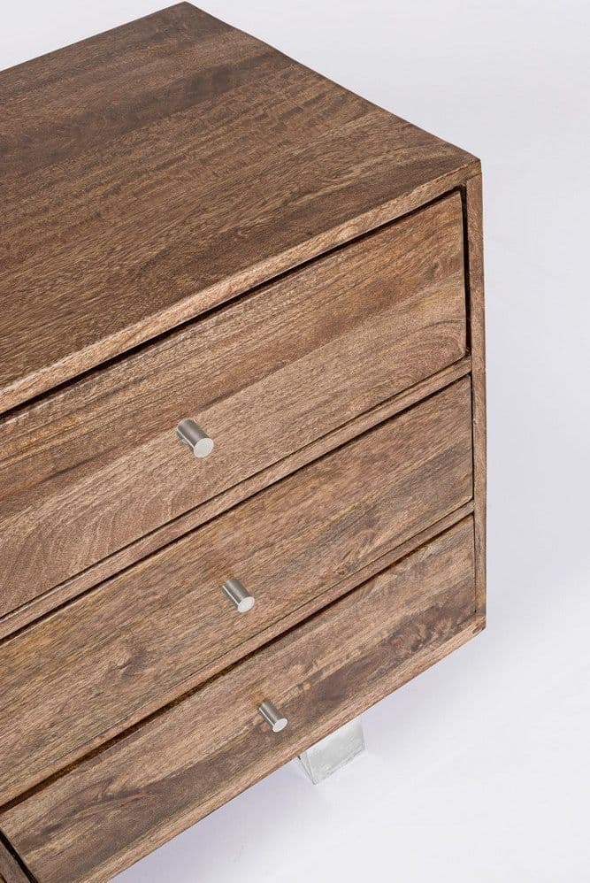 Credenza "Stanton", 2 ante e 3 cassetti, struttura in legno di mango, 160 cm in Credenze Decor Space - Altamura, commercioVirtuoso.it