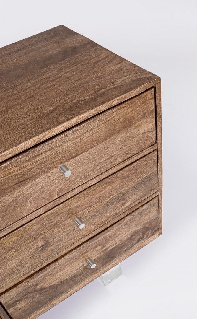 Credenza "Stanton", 2 ante e 3 cassetti, struttura in legno di mango, 160 cm in Credenze Decor Space - Altamura, commercioVirtuoso.it