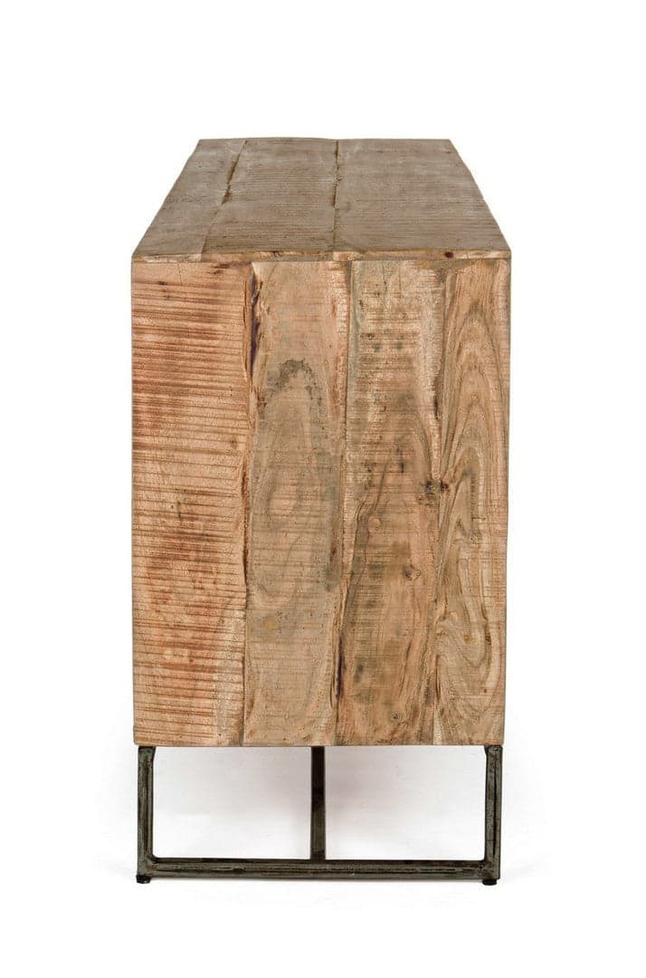 Credenza "Elmer" con struttura in legno di acacia, schienale in compensato, stile moderno in Credenze Decor Space - Altamura, commercioVirtuoso.it