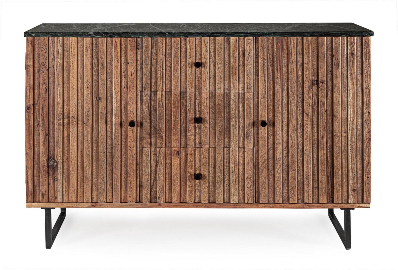 Credenza "Norfolk" con struttura in legno di acacia, mobile in stile vintage in Credenze Decor Space - Altamura, commercioVirtuoso.it