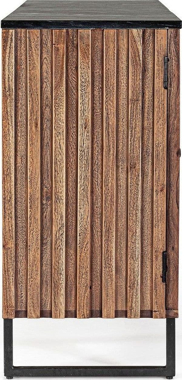 Credenza "Norfolk" con struttura in legno di acacia, mobile in stile vintage in Credenze Decor Space - Altamura, commercioVirtuoso.it