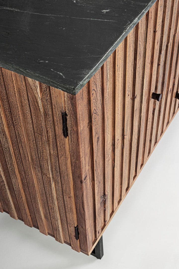 Credenza "Norfolk" con struttura in legno di acacia, mobile in stile vintage in Credenze Decor Space - Altamura, commercioVirtuoso.it