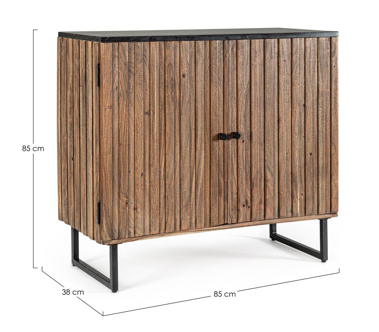 Credenza "Norfolk" con struttura in legno di acacia, mobile in stile vintage in Credenze Decor Space - Altamura, commercioVirtuoso.it