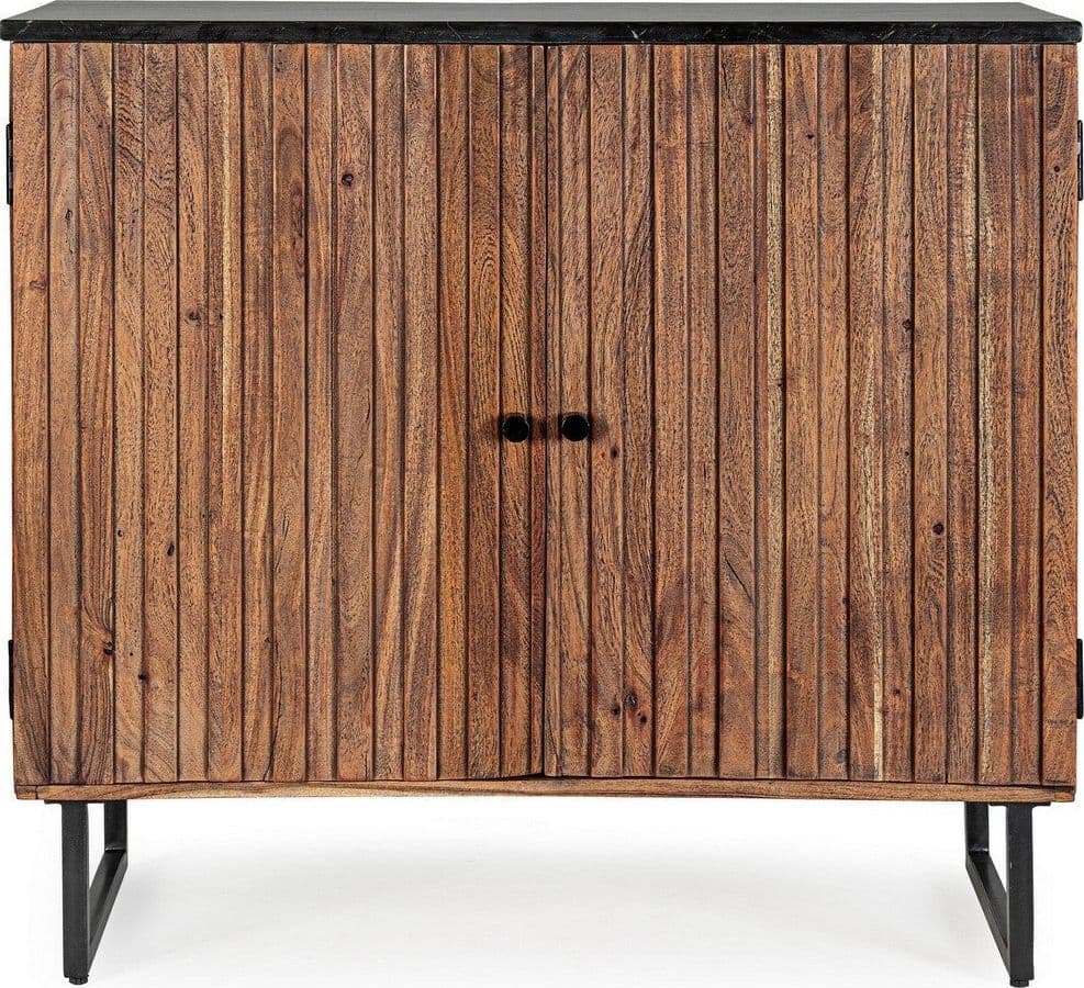 Credenza "Norfolk" con struttura in legno di acacia, mobile in stile vintage in Credenze Decor Space - Altamura, commercioVirtuoso.it