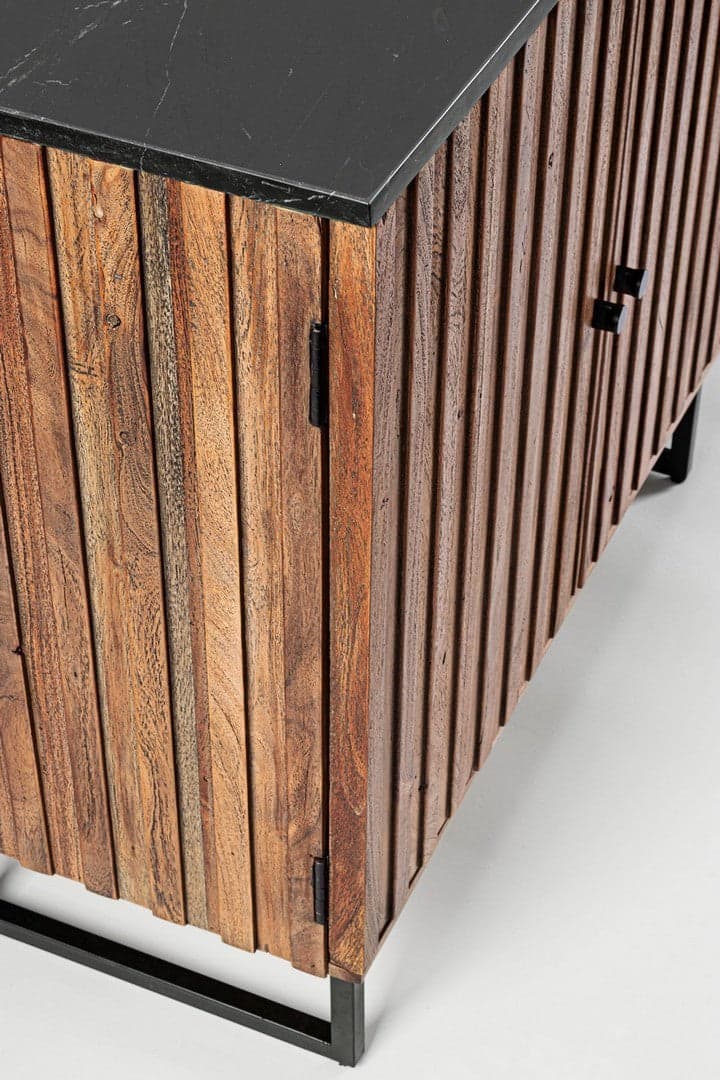 Credenza "Norfolk" con struttura in legno di acacia, mobile in stile vintage in Credenze Decor Space - Altamura, commercioVirtuoso.it