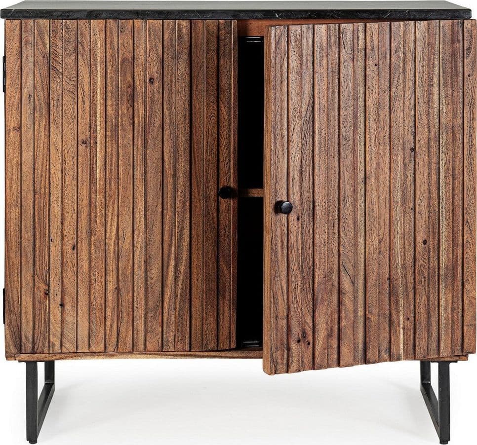 Credenza "Norfolk" con struttura in legno di acacia, mobile in stile vintage in Credenze Decor Space - Altamura, commercioVirtuoso.it