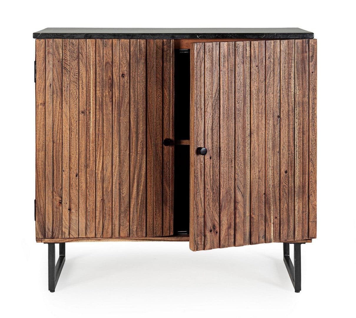 Credenza "Norfolk" con struttura in legno di acacia, mobile in stile vintage in Credenze Decor Space - Altamura, commercioVirtuoso.it