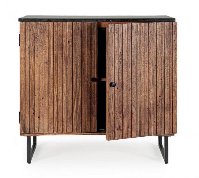 Credenza "Norfolk" con struttura in legno di acacia, mobile in stile vintage in Credenze Decor Space - Altamura, commercioVirtuoso.it