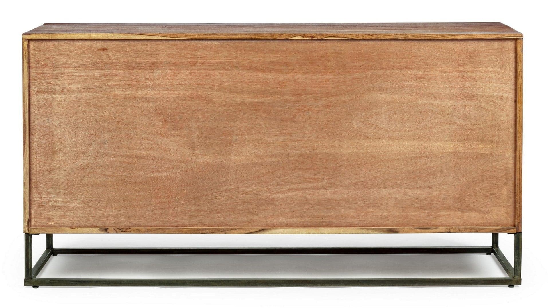 Credenza "Egon" con struttura in legno di acacia e acciaio, schienale in compensato, stile moderno in Credenze Decor Space - Altamura, commercioVirtuoso.it