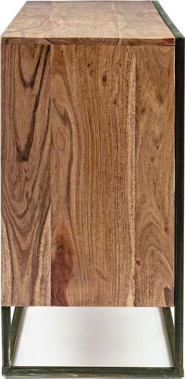 Credenza "Egon" con struttura in legno di acacia e acciaio, schienale in compensato, stile moderno in Credenze Decor Space - Altamura, commercioVirtuoso.it