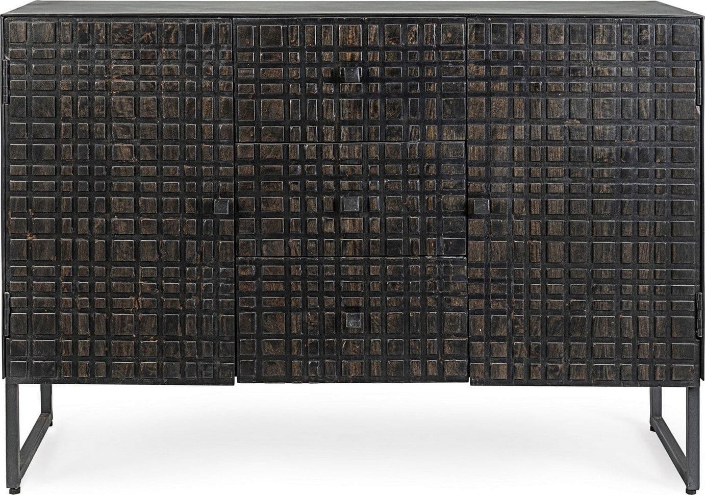 Credenza "Dorset" con struttura in acciaio, cassetti in legno, stile industriale in Credenze Decor Space - Altamura, commercioVirtuoso.it